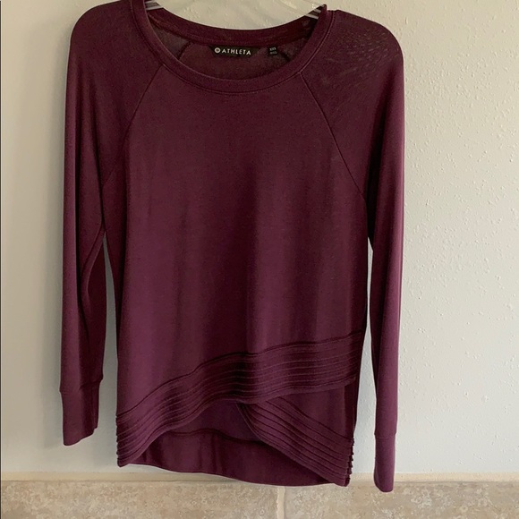 Athleta Tops - Athleta Serenity Criss Cross Sweatshirt